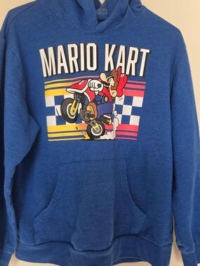 Nintendo Mario Kart Blue Crewneck Sweatshirt